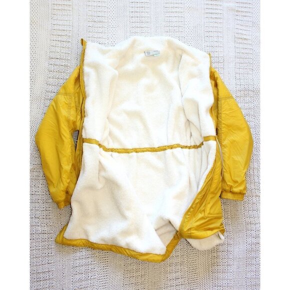 Anthropologie Allyson sherpa Lined Yellow Women's Jacket Size XS Long Sleeves - Picture 8 of 13